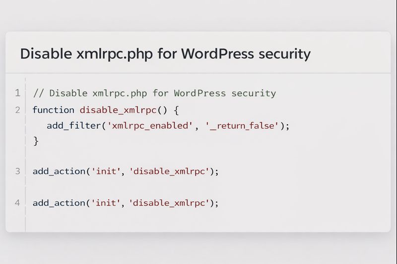 xmlrpc.php WordPress security risk explained